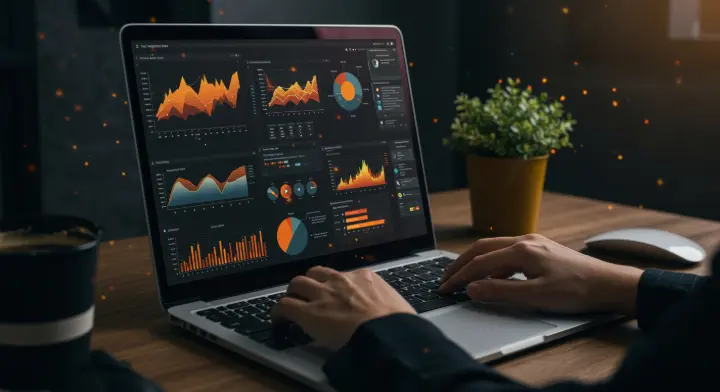 AI predictive analytics dashboard showing customer targeting and behavioral data analysis